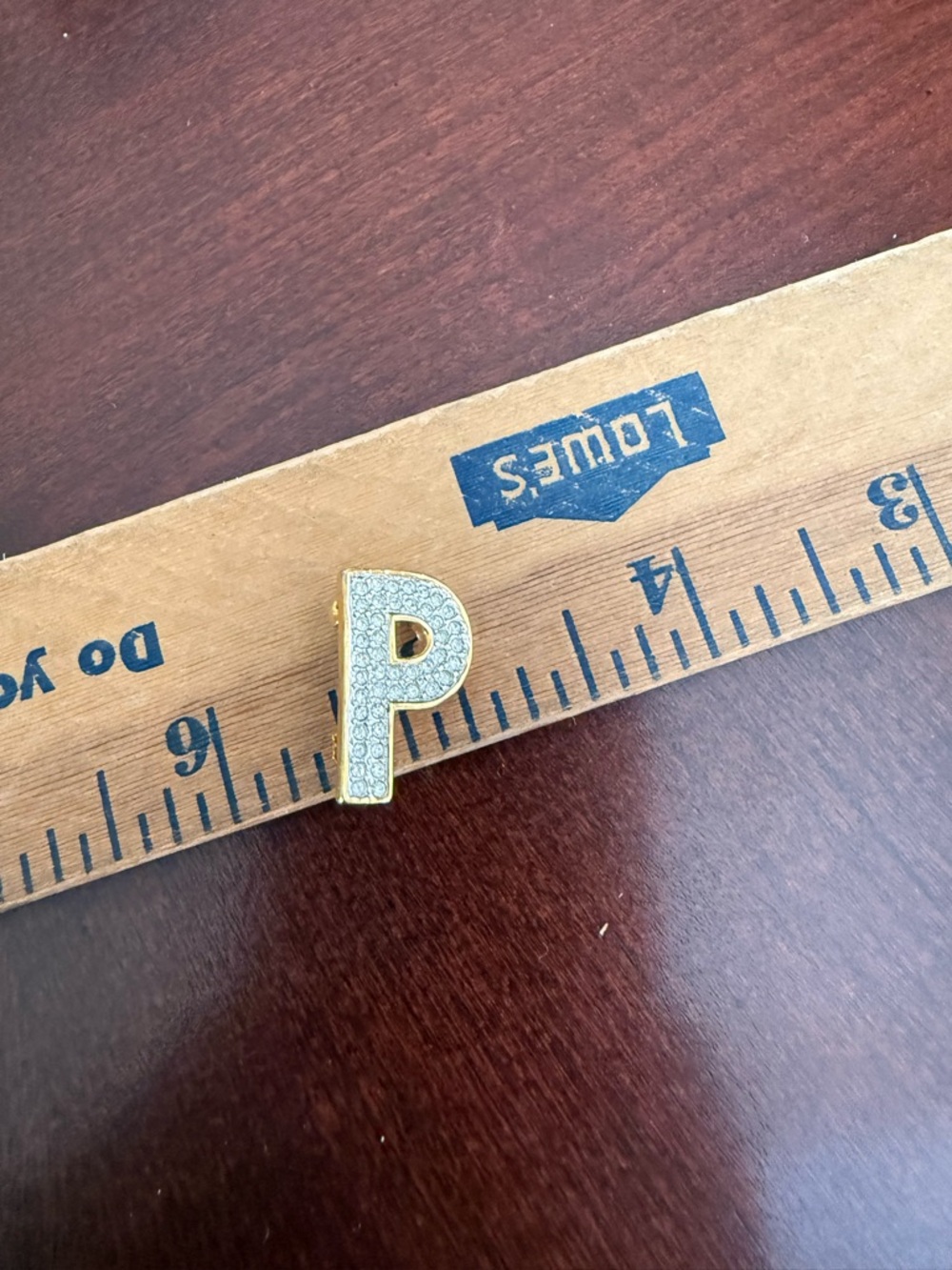 Vintage Letter P Brooch